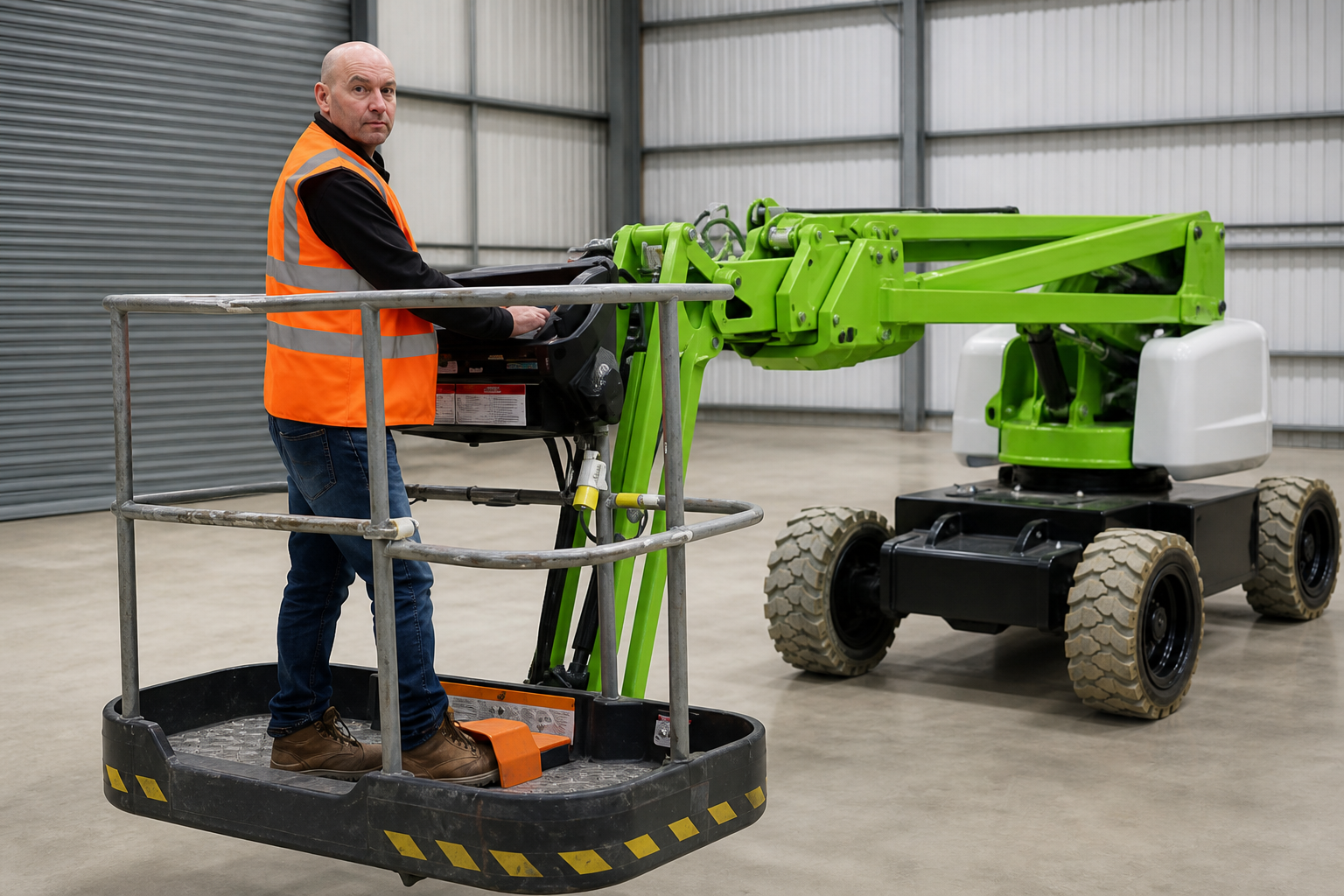 Warehouse supervisor completing IOSH Managing Safely and forklift training in Birmingham