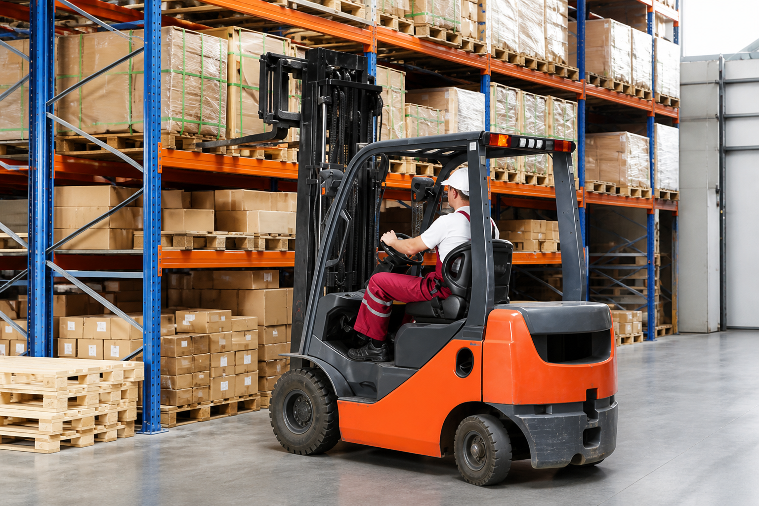 Novice forklift training in Birmingham for operators without a driving licence