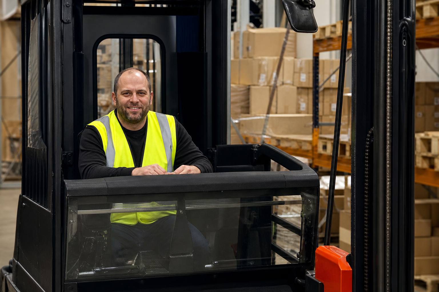 On-site forklift training for a West Midlands warehouse fleet